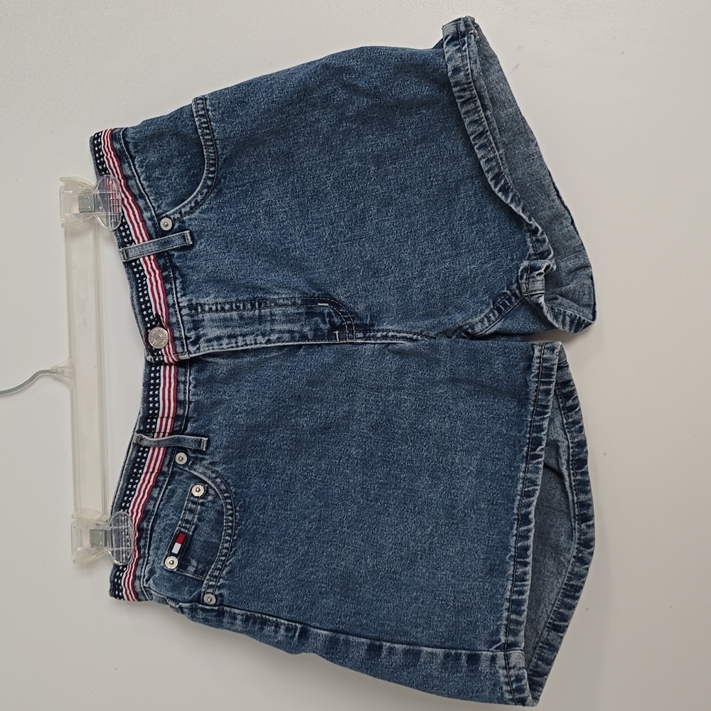 Tommy Hilfiger American Flag Jean Shorts